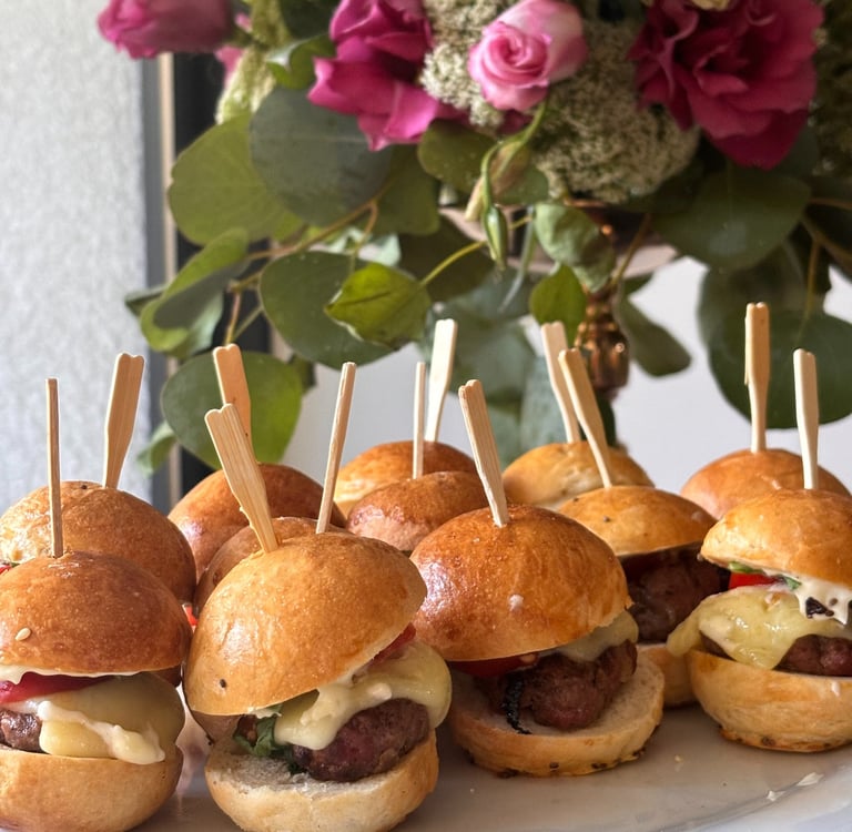 Mini burguer cocktail coctel