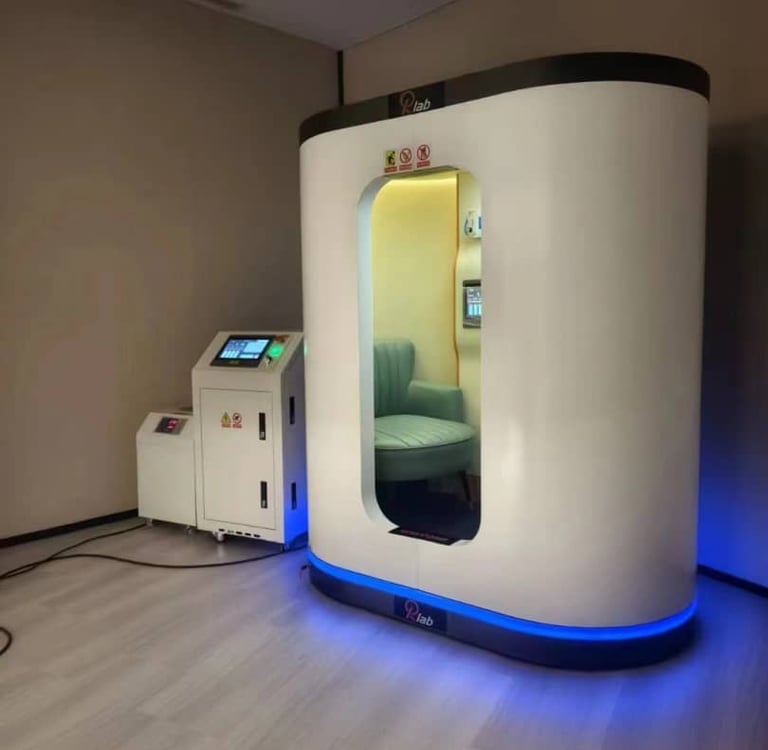 Cámara hiperbárica o2 Bajo Presión