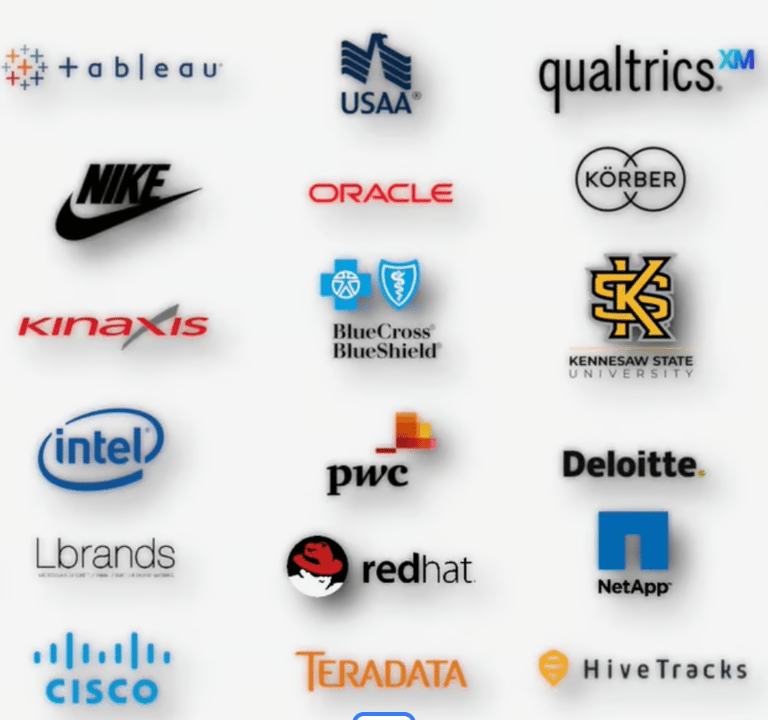 a bunch of logos on a white background