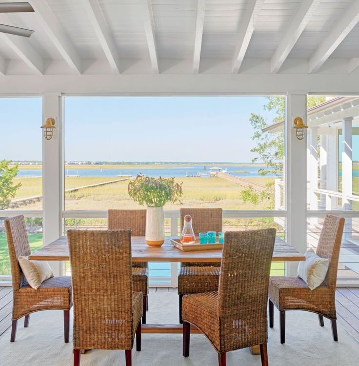 Inlet screen porch on Sullivan's Island