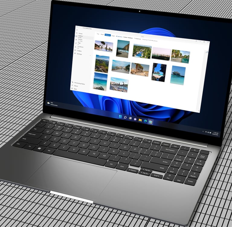 Image of Live Gallery App on a laptop
