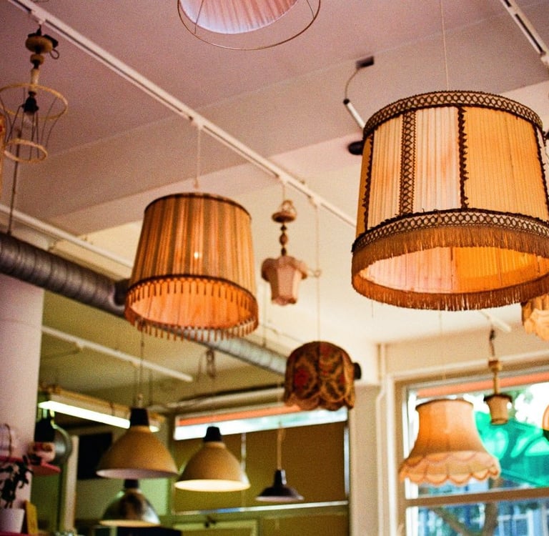 Restaurant capturred on color analog film