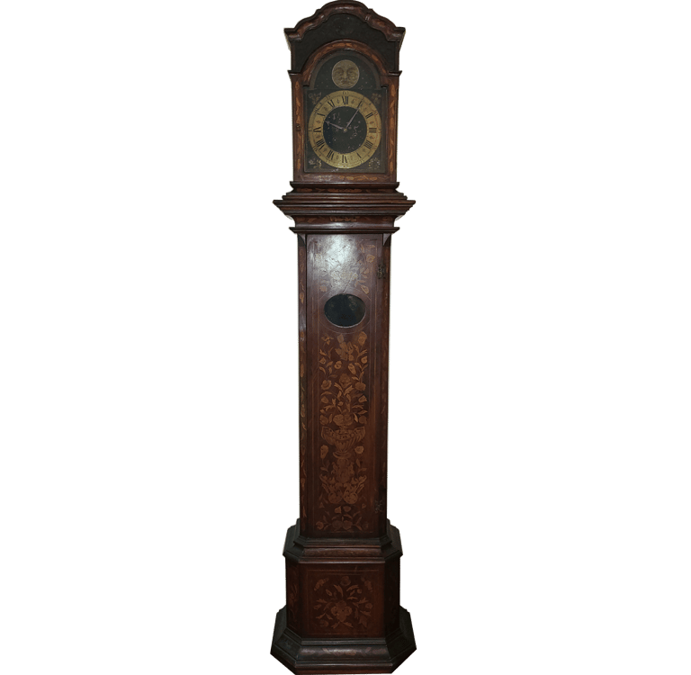 1738 Dutch Tall Case Clock by Jacob Kerkeloo