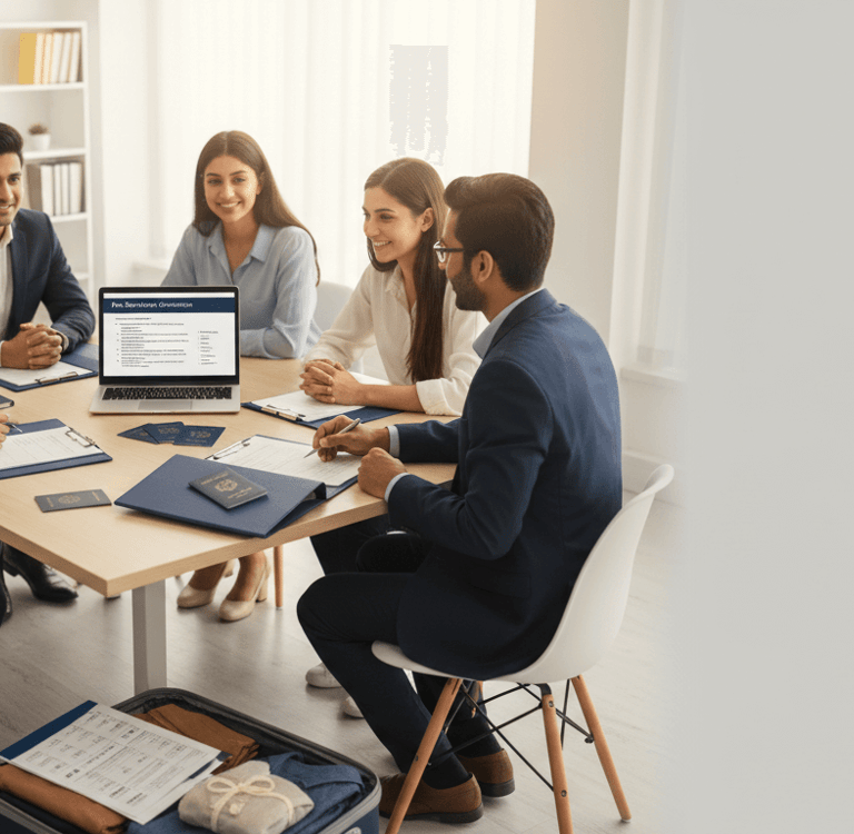 Pre-departure orientation and preparation - accommodation assistance, travel guidance, and cultural orientation for students