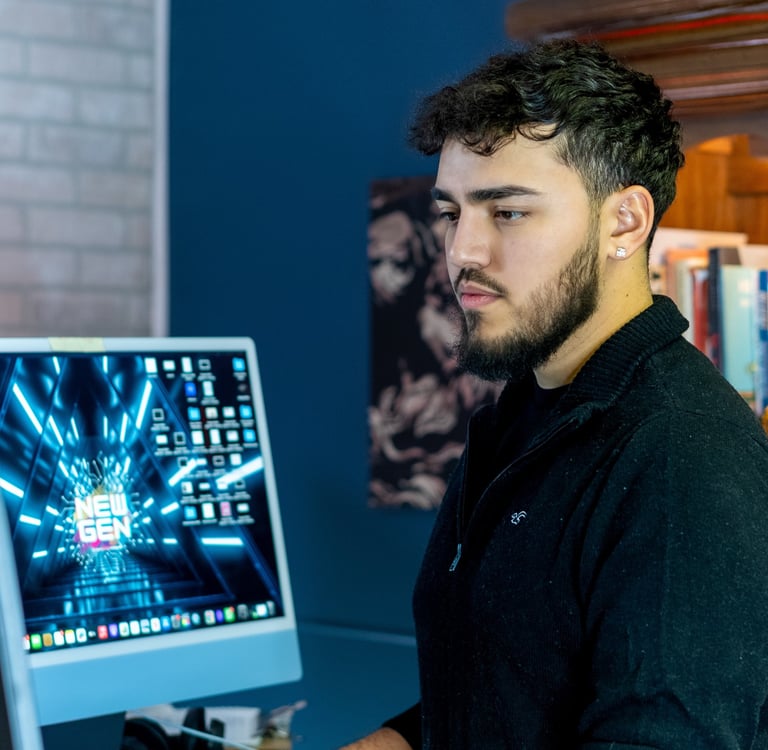 Zues Working In New Gen Office