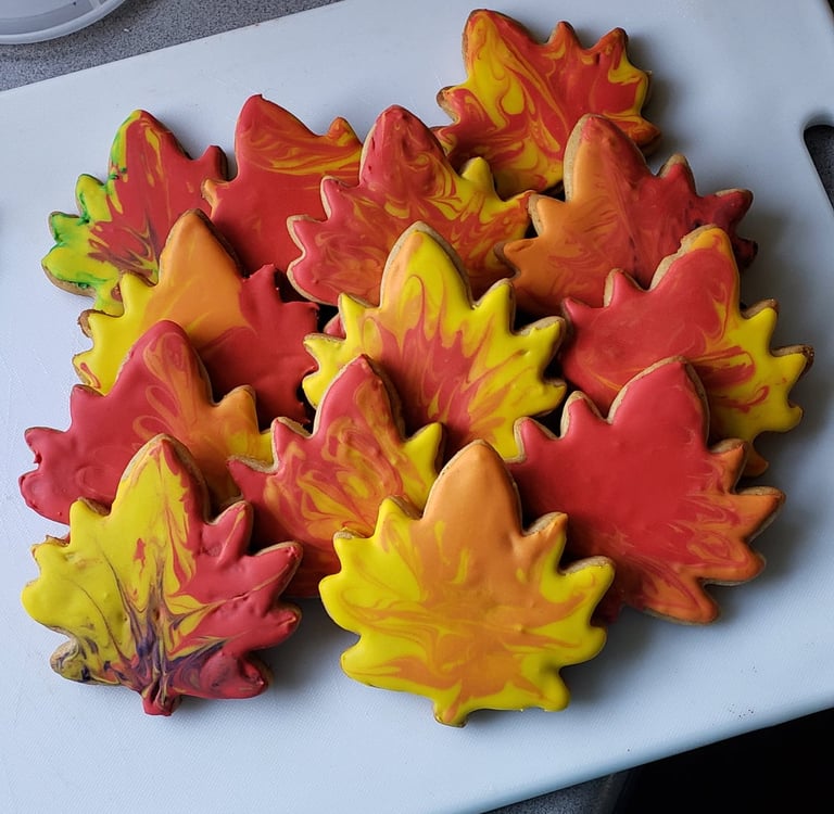 fall leaf cookies