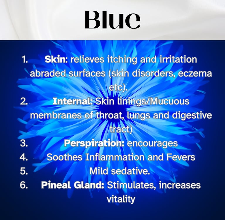 Colour Healing, Healing Light, Chromotherapy, Spechtochrome Blue