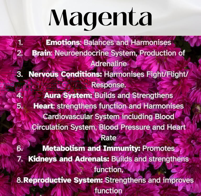 Colour Healing, Healing Light, Chromotherapy, Spechtochrome Magenta