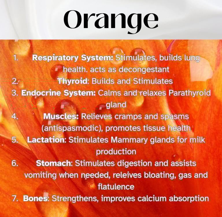 Colour Healing, Healing Light, Chromotherapy, Spechtochrome Orange