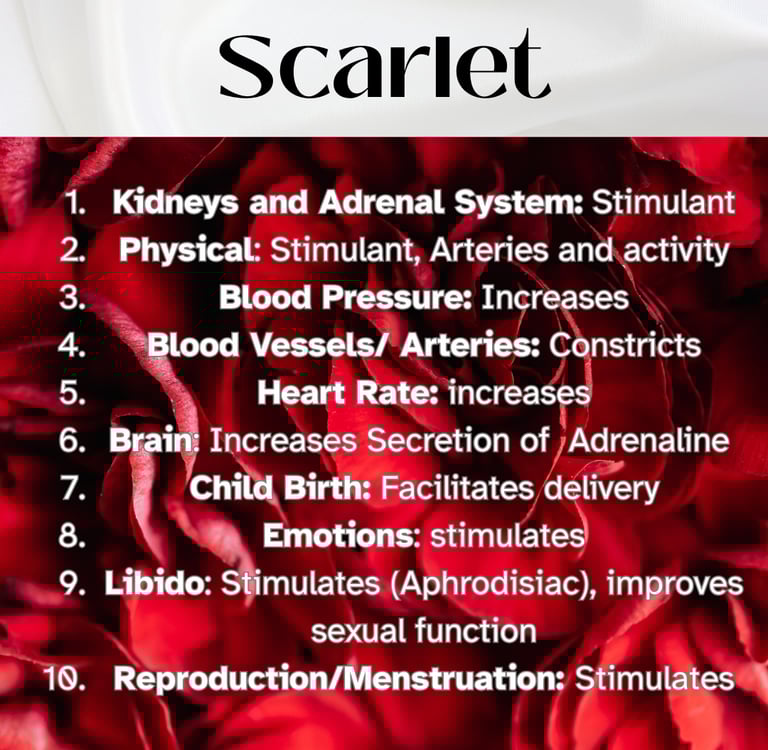 Colour Healing, Healing Light, Chromotherapy, Spechtochrome Scarlet