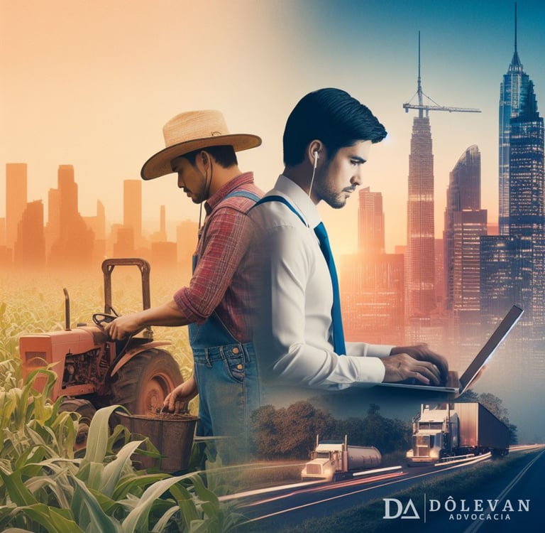 trabalhador rural e trabalhador urbano