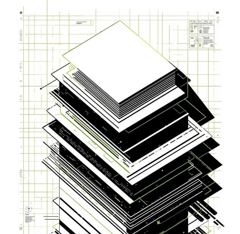 Graphic visual representing structure and clarity in Pinterest SEO.