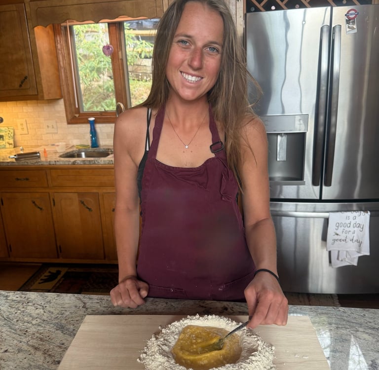 Making pasta dough
