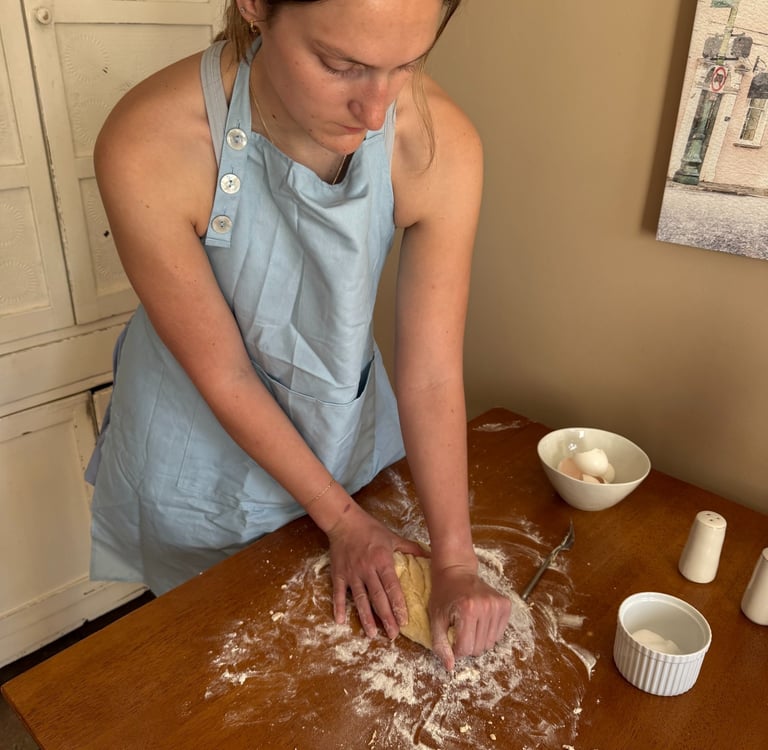 Kneading dough