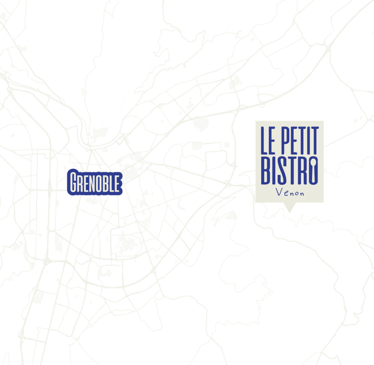 Carte Google Maps pour localiser le petit bistro de venon