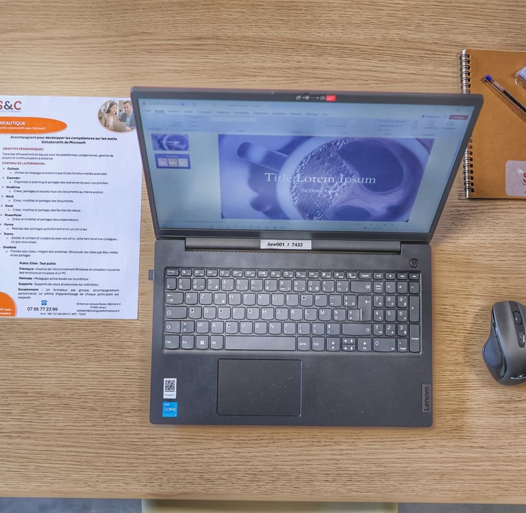 S&C Langues et Formations, Formation bureautique Word