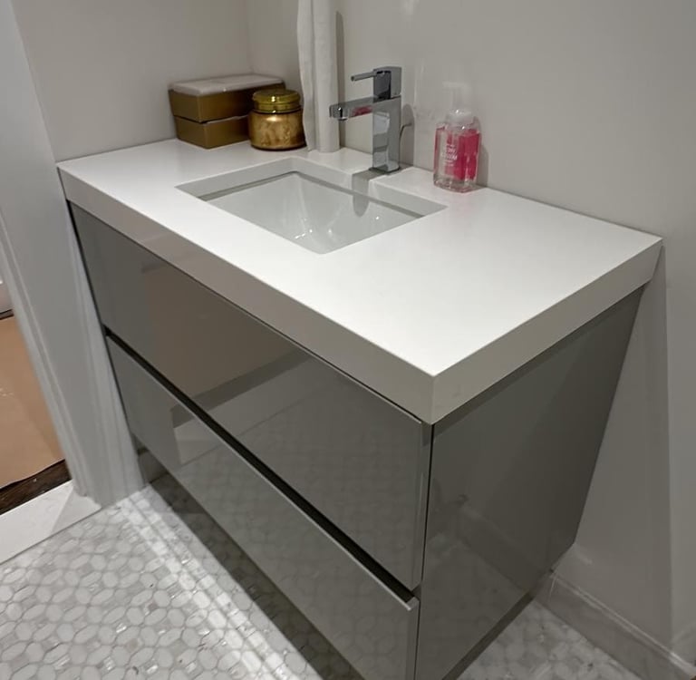 a bathroom with a sink and a toilet