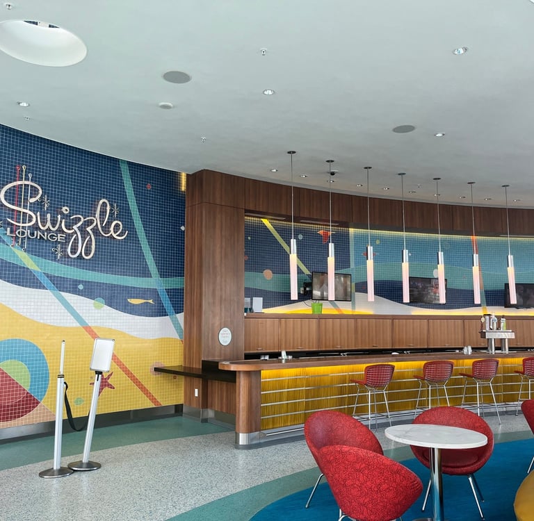 Cabana Bay Beach Resort lobby bar at Universal Orlando Resort