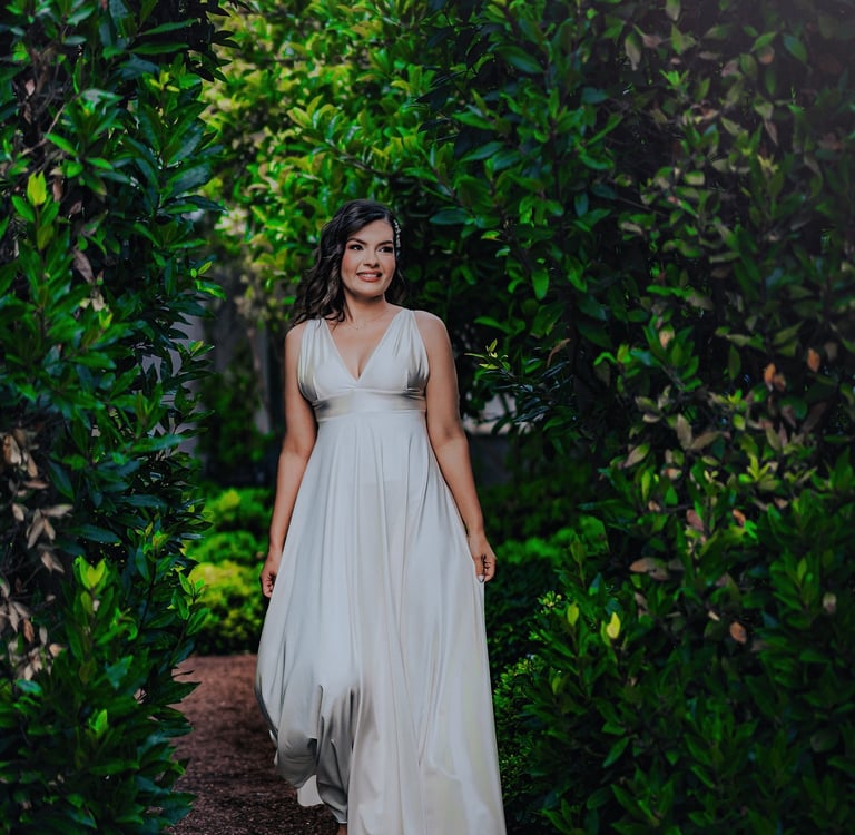 fotografía retrato de novia sonriente