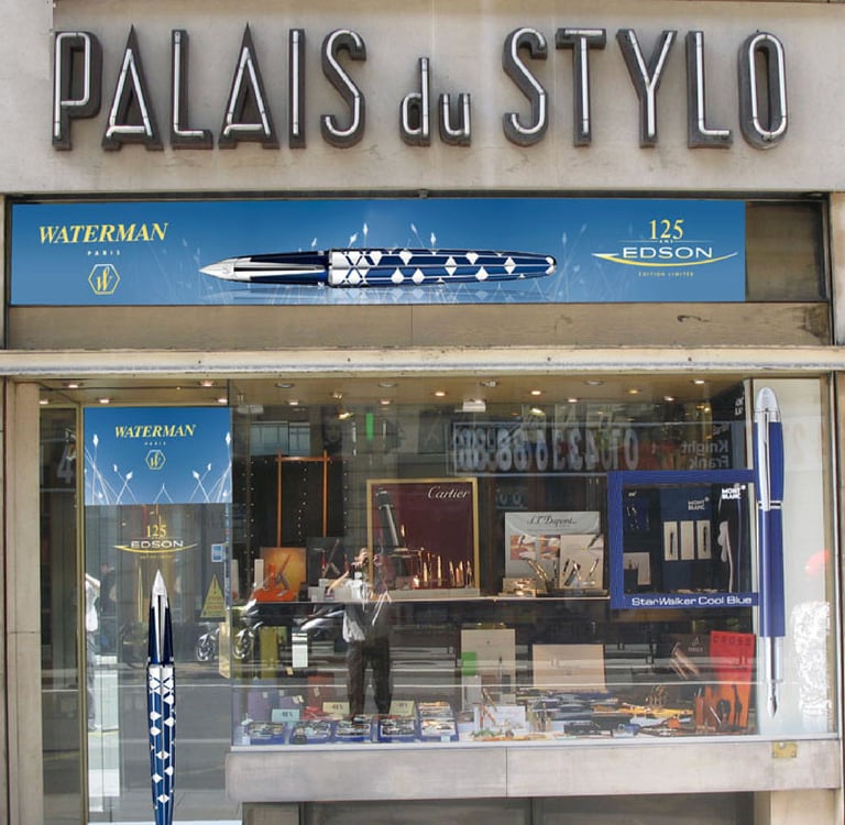 Devanture du Palais du Stylo - 9 rue Auber 75009 Paris
