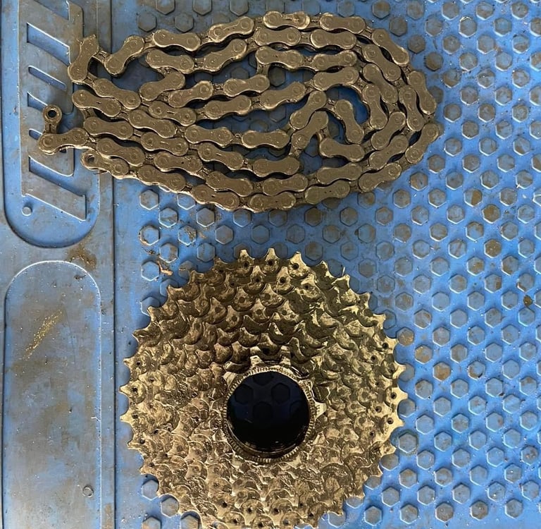 Pièces avant nettoyage