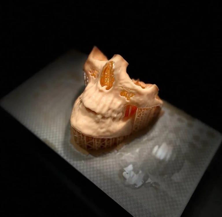 3D printed maxillofacial model