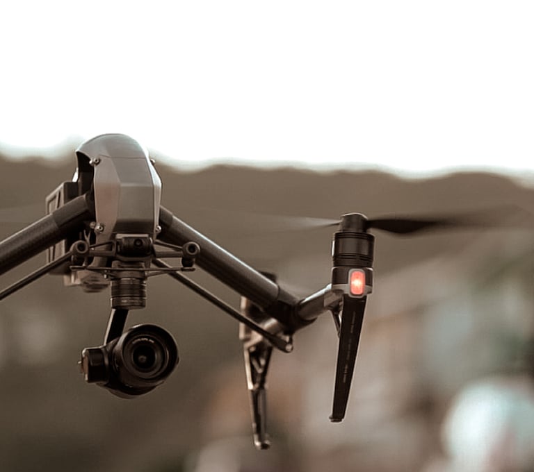 produção com o drone DJI Inspire 2