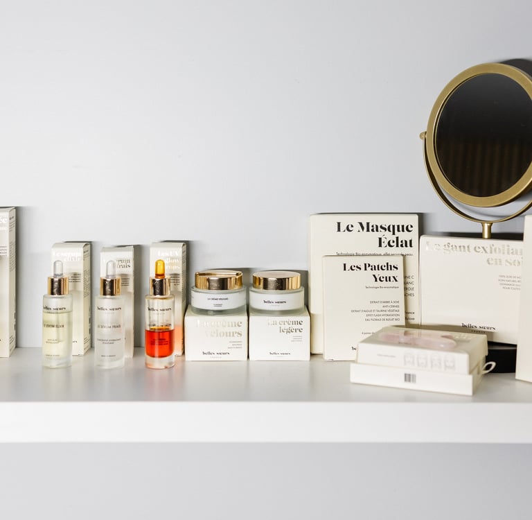 Produits Belles Soeurs utilisés et vendus par Nathalie Gaullier spécialiste du massage Kobido 