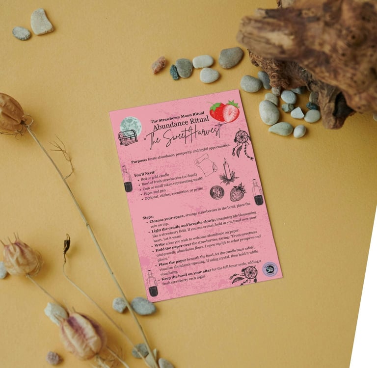 Strawberry Moon Rituals Download Soul Sisters Tarot