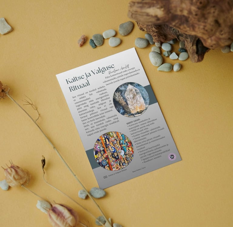 Kaitse ja valguse rituaal Raudloori Amulett Soul Sisters Tarot