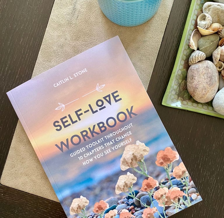 Self-love workbook designed to help you stop self-doubt and practice self-love daily
