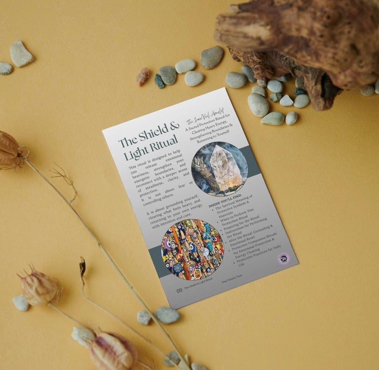 The Shield and Light Ritual - The Iron Veil Amulet Soul Sisters Tarot