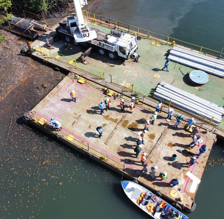 Balsa para carga pesada