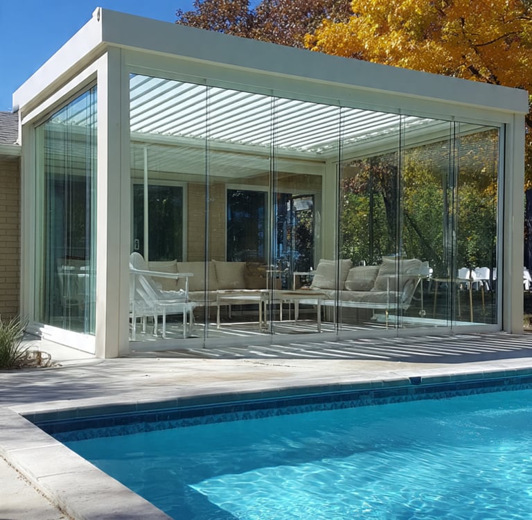all season custom aluminum pergola
