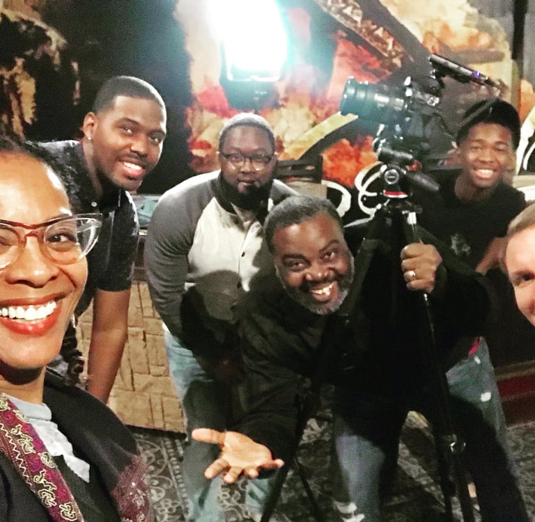 VCC Media Marketing Team during a video shoot