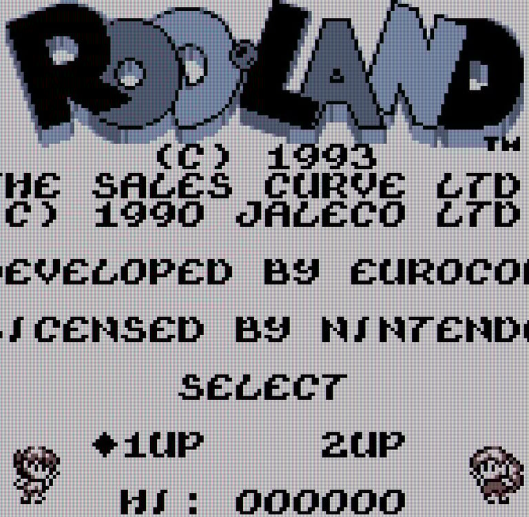Rodland Game Boy Title Screen