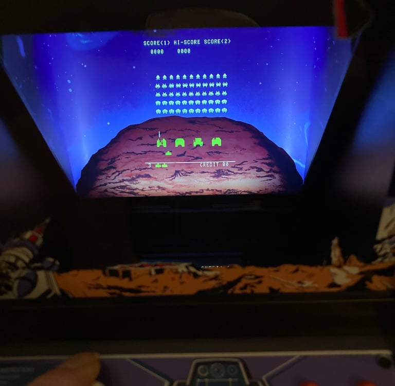 Numskull Space Invaders in action.
