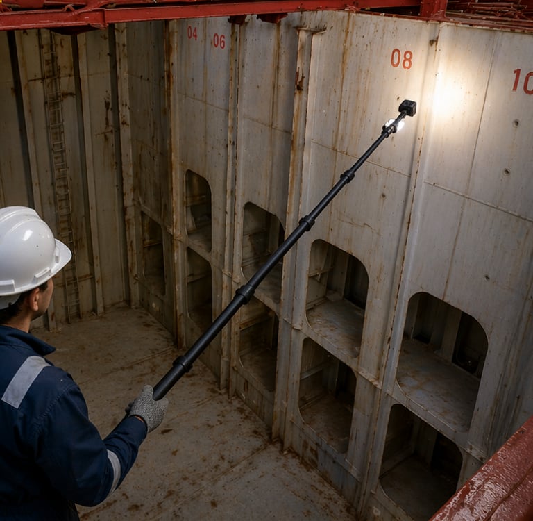 Remote Inspection Technique for cargo hold