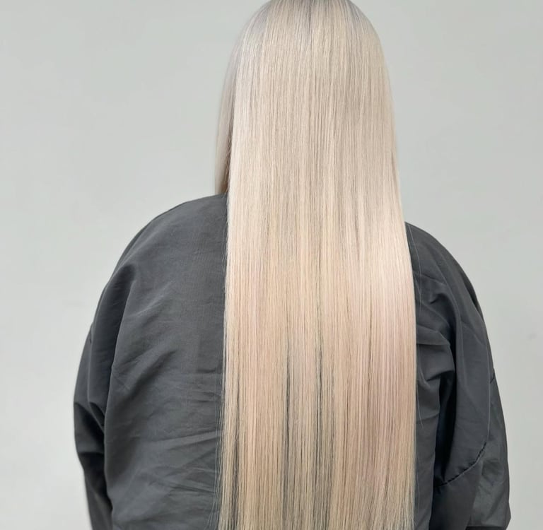 blonde hair extensions in hull by hairlabuk