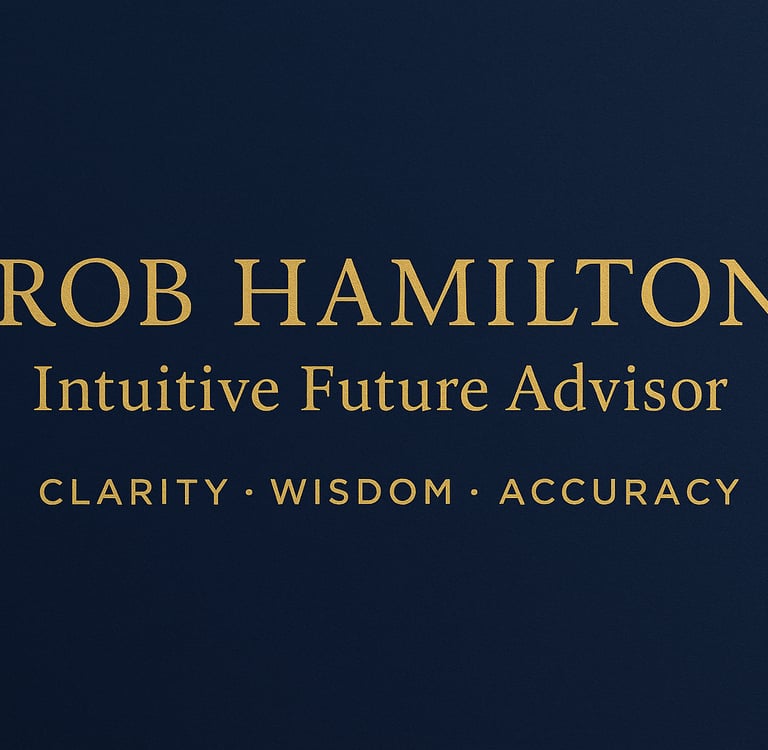 banner rob hamilton intuitive future advisor. clarity wisdom accuracy