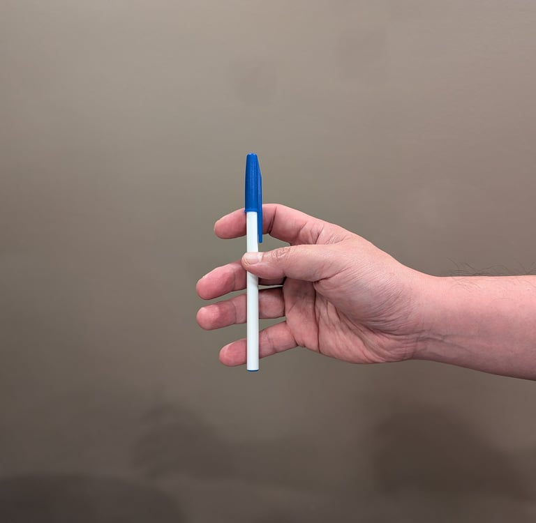 fingers spread apart