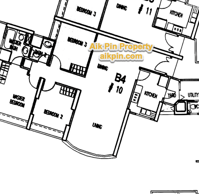 For Sale - Queens 3 Bedrooms Floor Plan