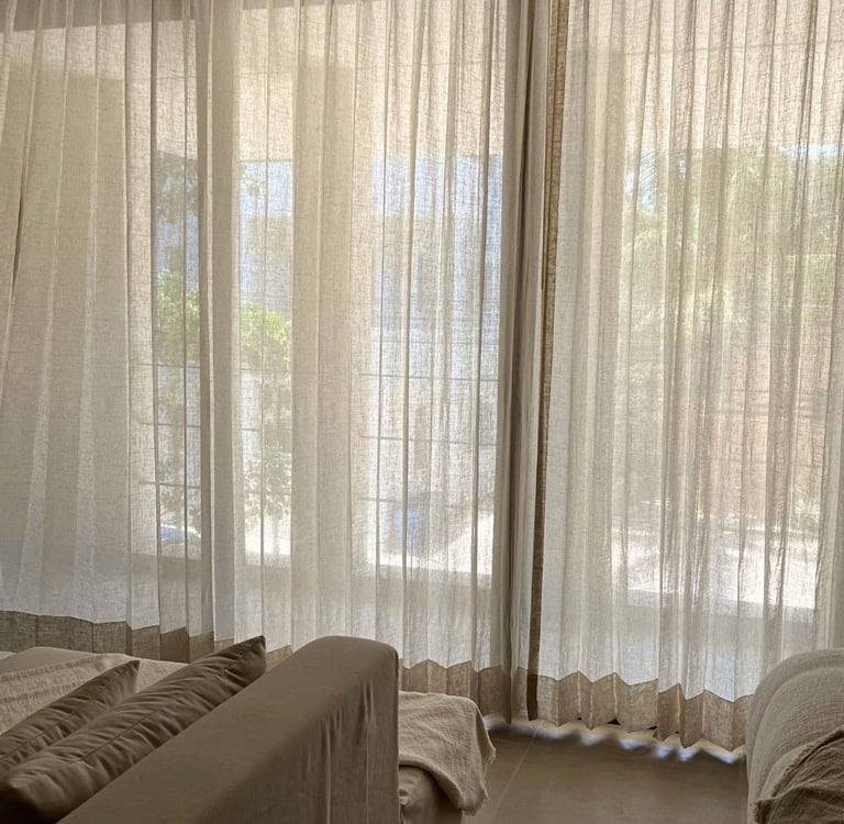 Cortinas traslucidas en Riviera Maya