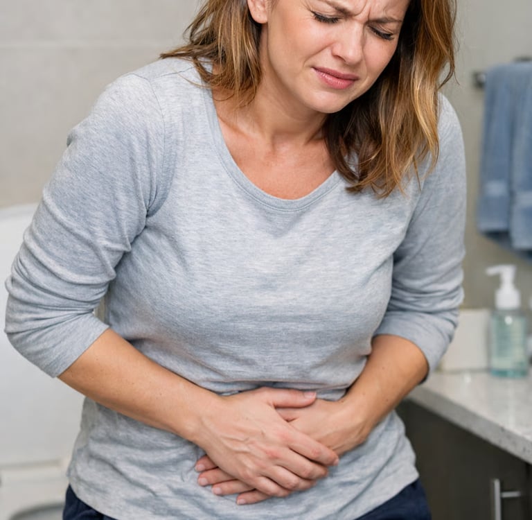 Woman with UTI