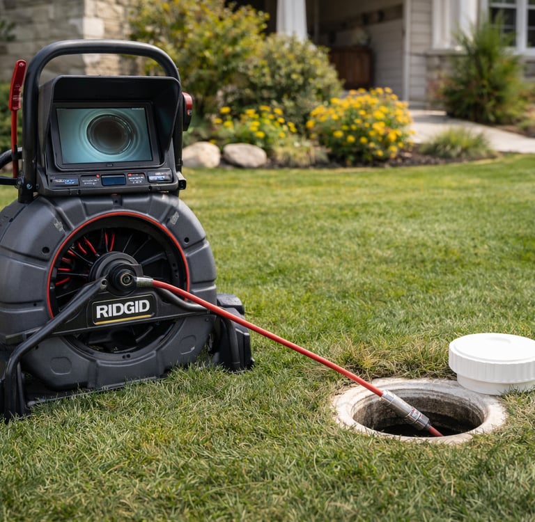 Sewer scope with top-of-the-line camera equipment