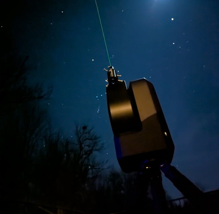 Lunette Seestar S50 équipé d'un laser vert d'astronomie