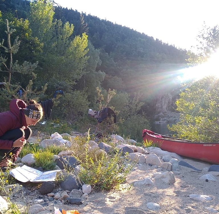 apprendre apprentissage canoë kayak sport eau vive rivière sauvage