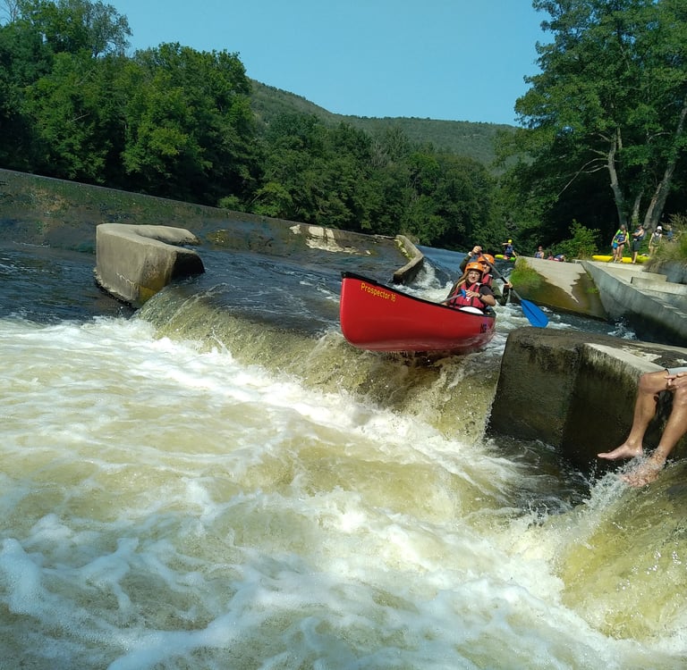 canoë kayak rivière accompagné acompagnement moniteur rivière