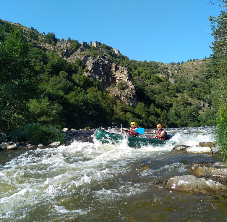 descente guidée allier bivouac sauvage nature rivière
