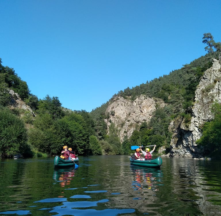 descente canoë kayak allier guidée aventure rivière été 2025